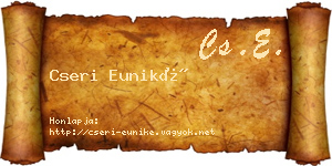 Cseri Euniké névjegykártya